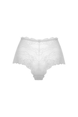 Białe koronkowe bokserki Ellen