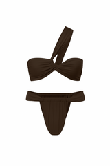 Brązowy zestaw bikini Kirei