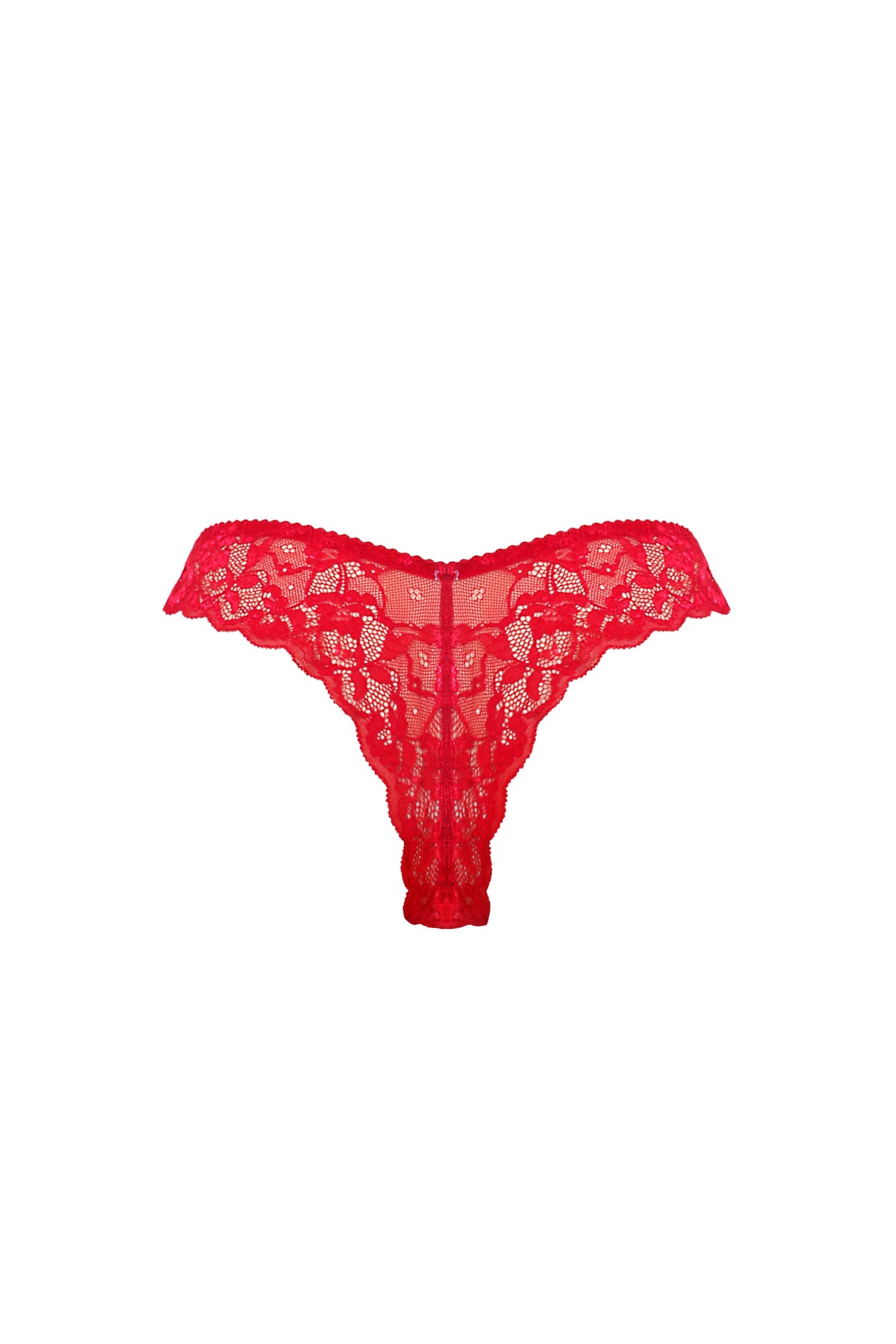 Czerwone koronkowe majtki brazyliany Alana