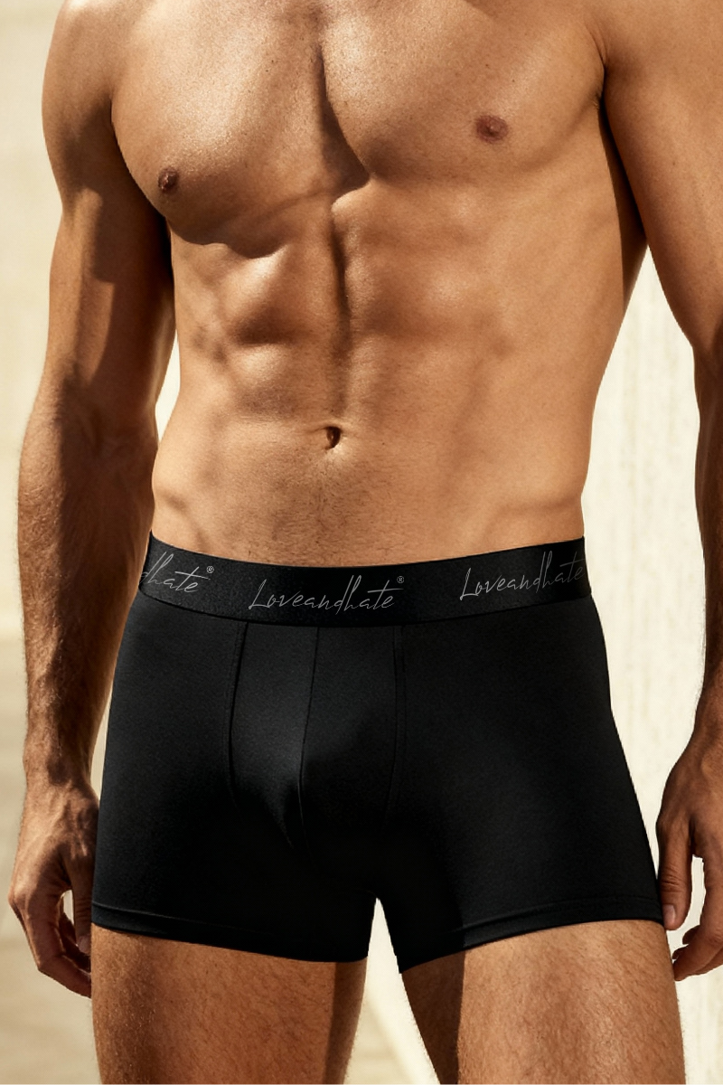Czarne męskie bokserki Black Essential