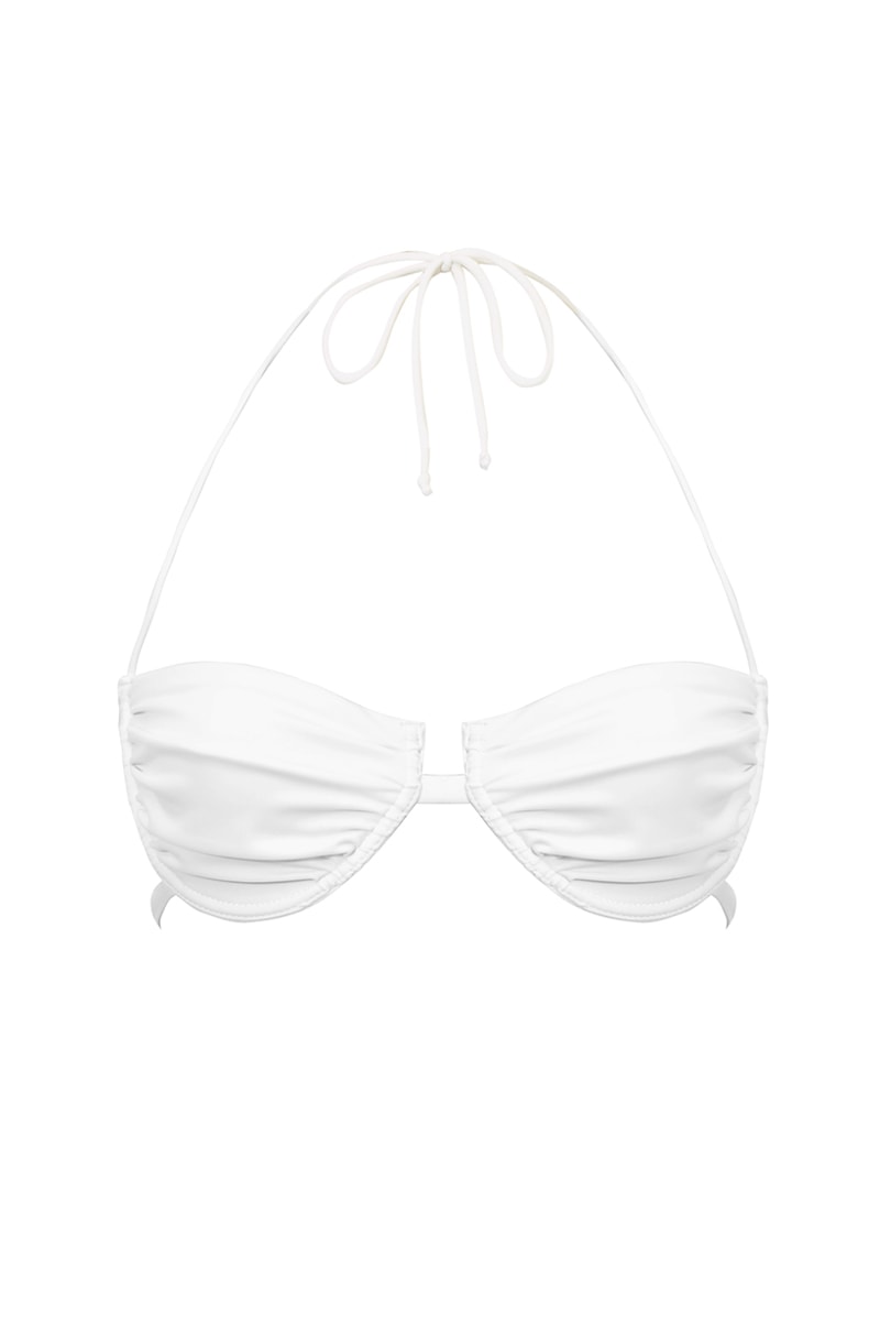 Biały stanik od bikini Maura