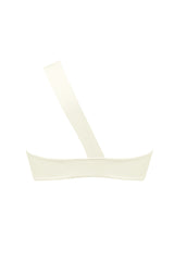 Ecru asymetryczny top bikini Kirei