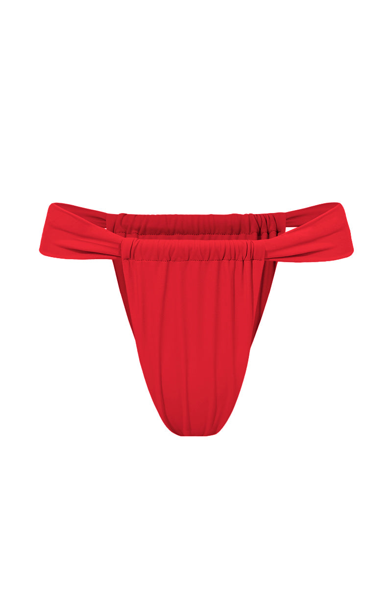 Czerwony dół od bikini Kirei