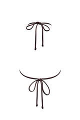 Brązowa trójkątna góra od bikini Samoa