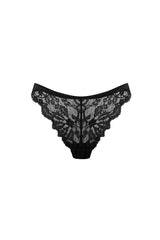 Czarne koronkowe figi Sara