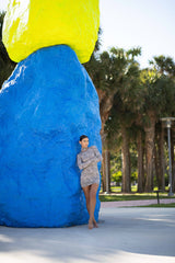 Print zebra dopasowana sukienka z golfem Lydia