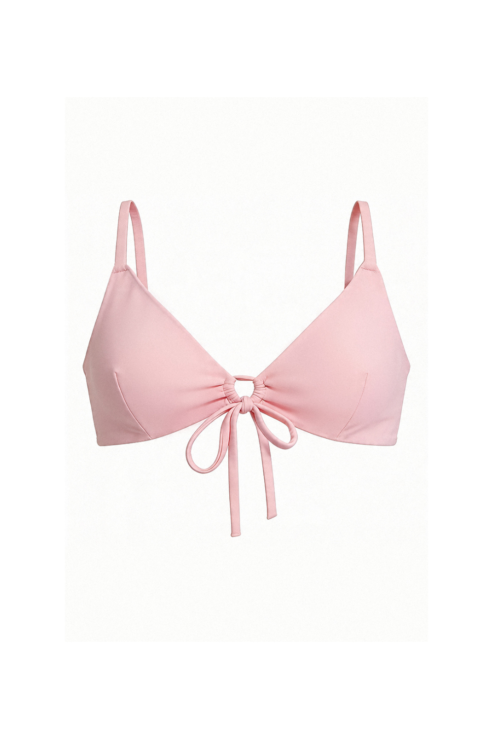 Różowa trójkątna góra od bikini Capri