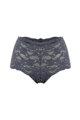 Szare koronkowe bokserki Kaia