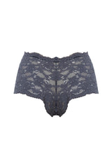 Szare koronkowe bokserki Kaia