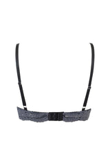 Szary koronkowy stanik na fiszbinach Kaia