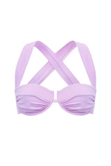 Fioletowy stanik od bikini na fiszbinach Maura