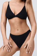 Czarny bawełniany stanik Jill