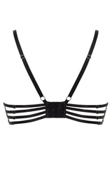 Gładki czarny stanik z fiszbinami Magic