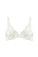 Koronkowy stanik na fiszbinach Kaia w kolorze ecru