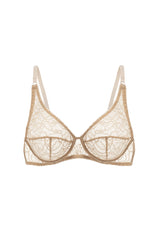 Cielisty koronkowy stanik Mila Nude