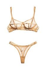 Przezroczysty stanik o wydłużonej linii miseczki Magic Nude