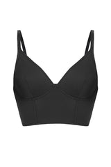 Czarny gorsetowy top Charlotte