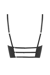 Czarny gorsetowy top Charlotte