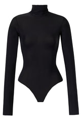 Czarne body z golfem Sophie