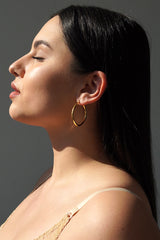 Złote kolczyki Caro