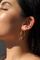 Złote kolczyki Caro