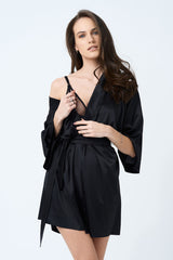 Satynowe kimono / szlafrok Dora