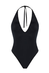 Jednoczęściowy czarny strój kąpielowy Ocean Black