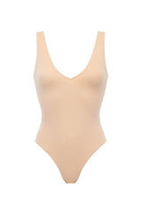 Cielisty jednoczęsciowy kostium kąpielowy Aruba Beige