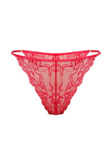 Czerwone koronkowe stringi Giselle