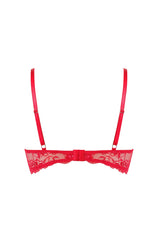 Koronkowy stanik typu braletka Giselle Red