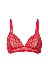 Koronkowy stanik typu braletka Giselle Red