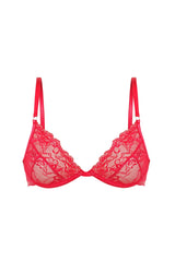 Czerwony koronkowy stanik Eve