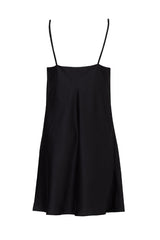 Czarna satynowa sukienka / halka Jenny