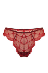 Czerwone koronkowe figi Lissa Red