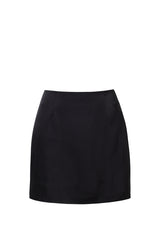 Czarna satynowa spódnica mini Karen