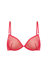 Czerwony stanik w kropeczki Valentine Red