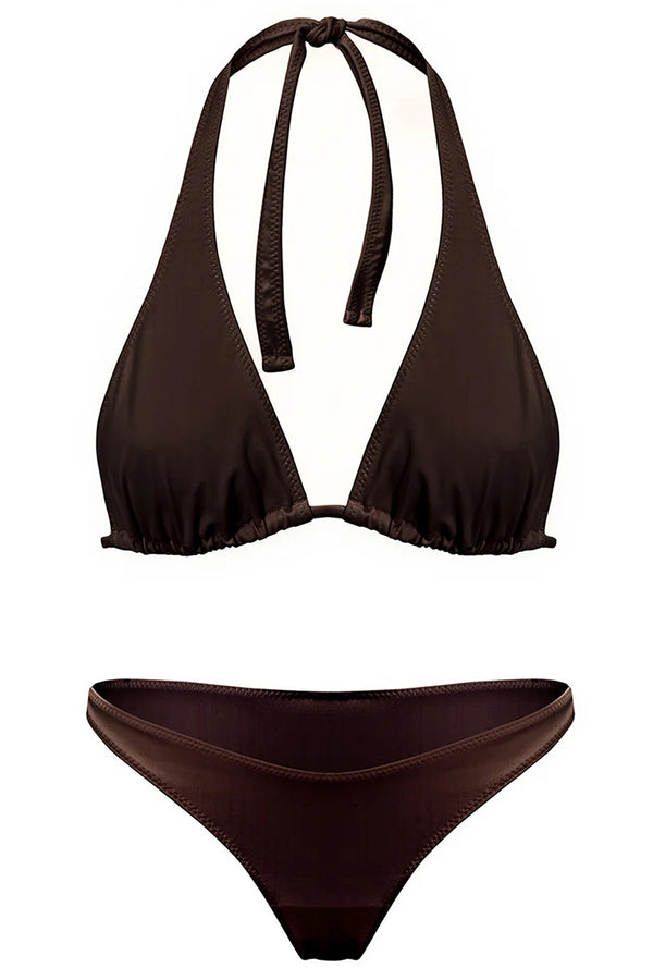 Brązowy zestaw bikini Fiji