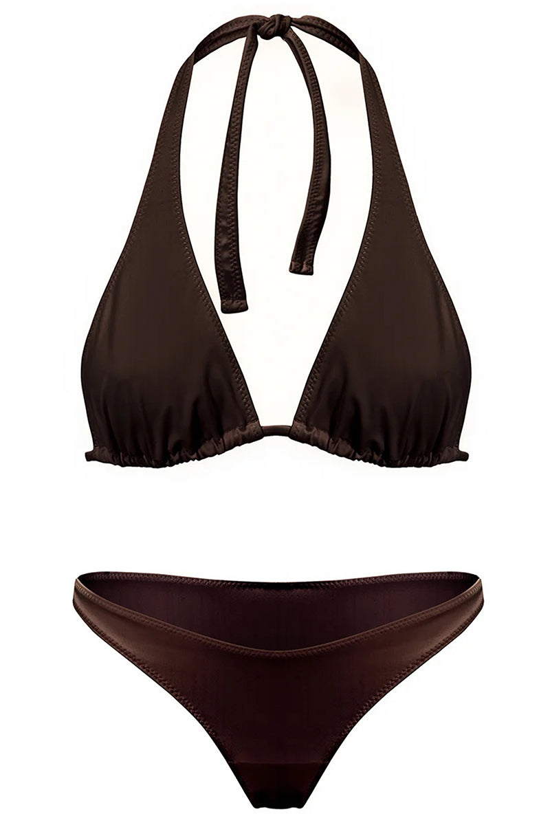 Brązowy zestaw bikini Fiji