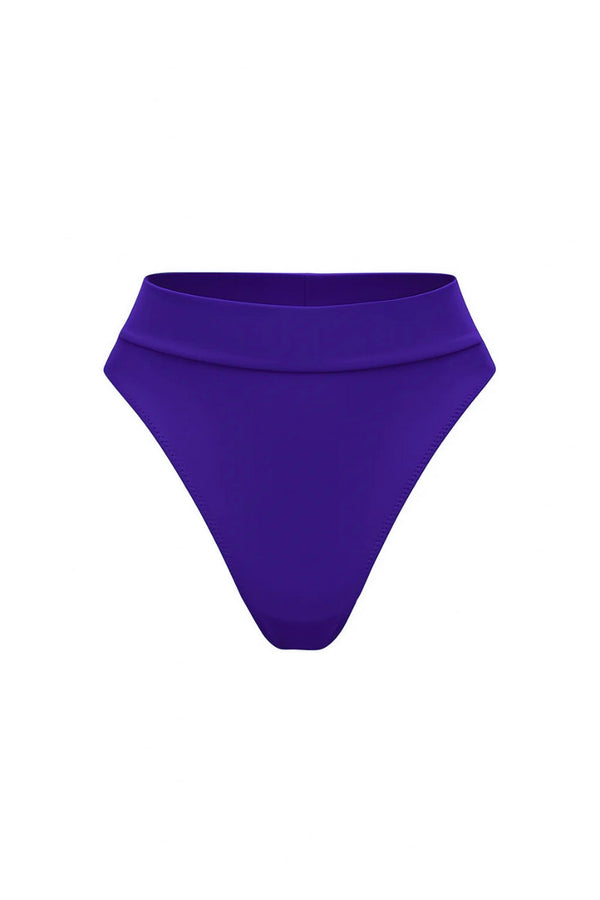 Fioletowy dół od bikini z wysokim stanem Kawai