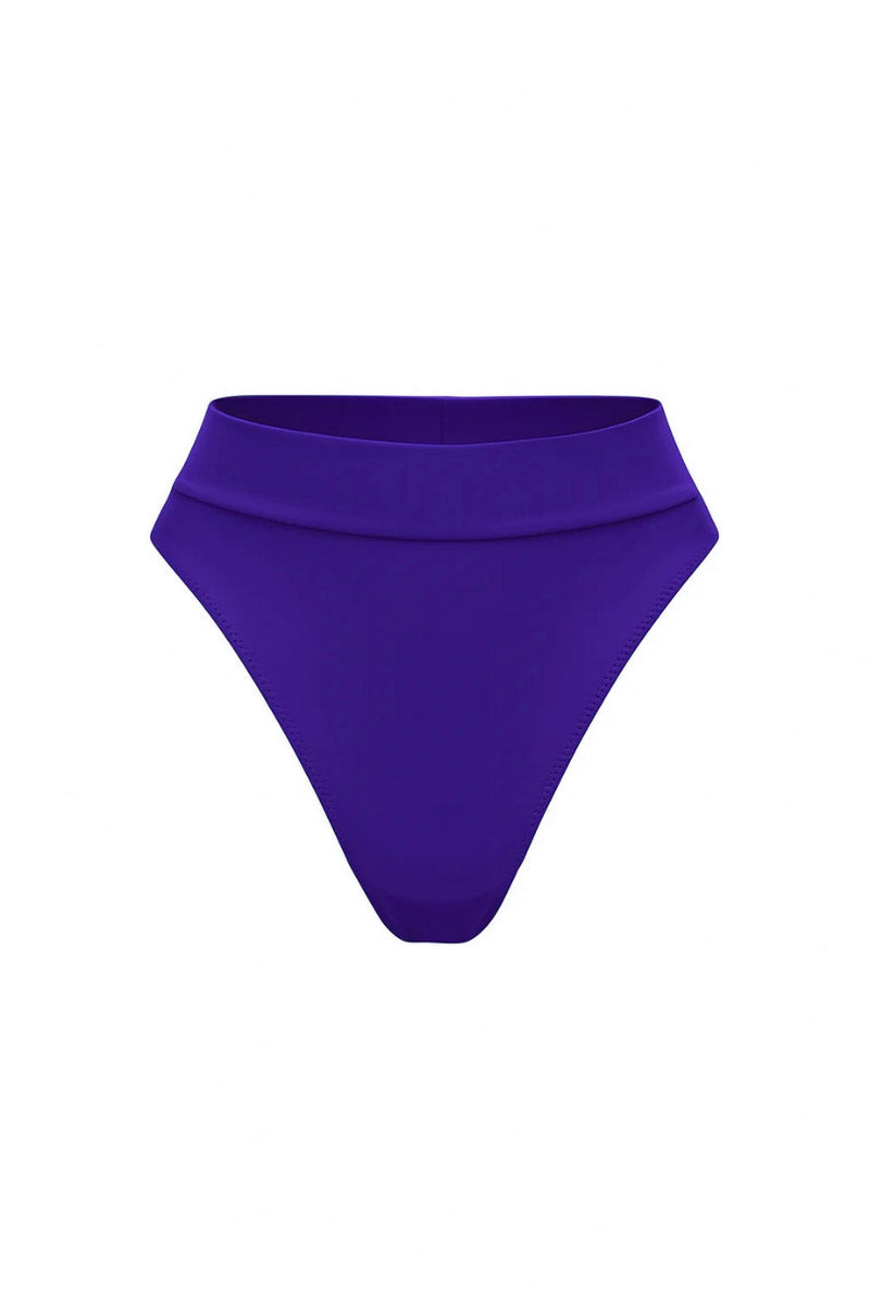 Fioletowy dół od bikini z wysokim stanem Kawai
