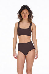 Brązowy dół od bikini Sora