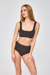 Brązowy top bikini Sora