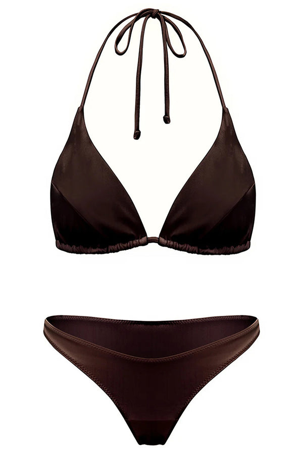 Brazowy zestaw bikini Brownie