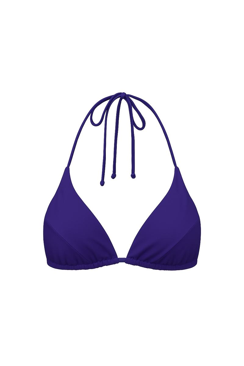 Fioletowa trójkątna góra od bikini Samoa