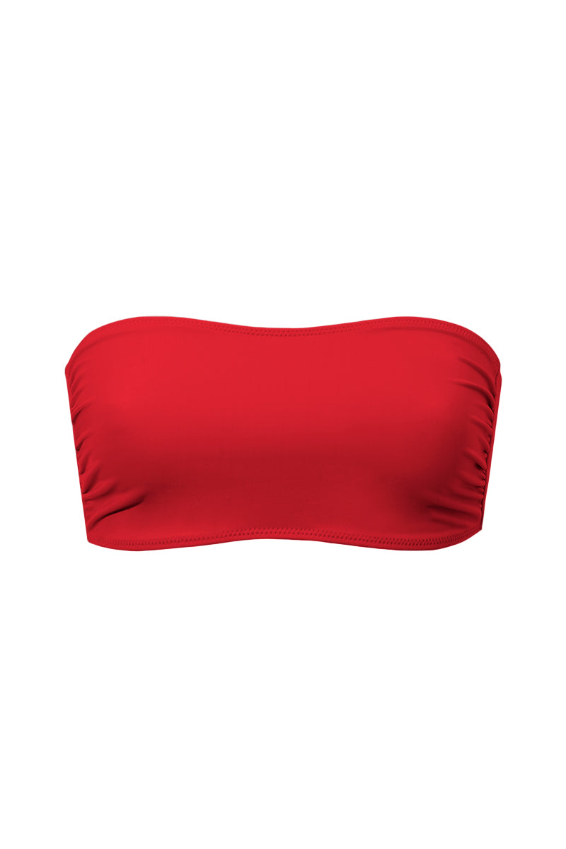 Czerwona góra od kostiumu typu bandeau Kawai