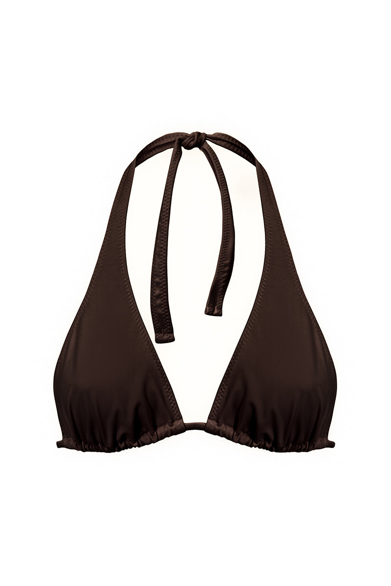 Brązowy trójkątny stanik od bikini Fiji