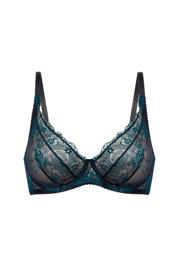 Koronkowy stanik Ellen Emerald