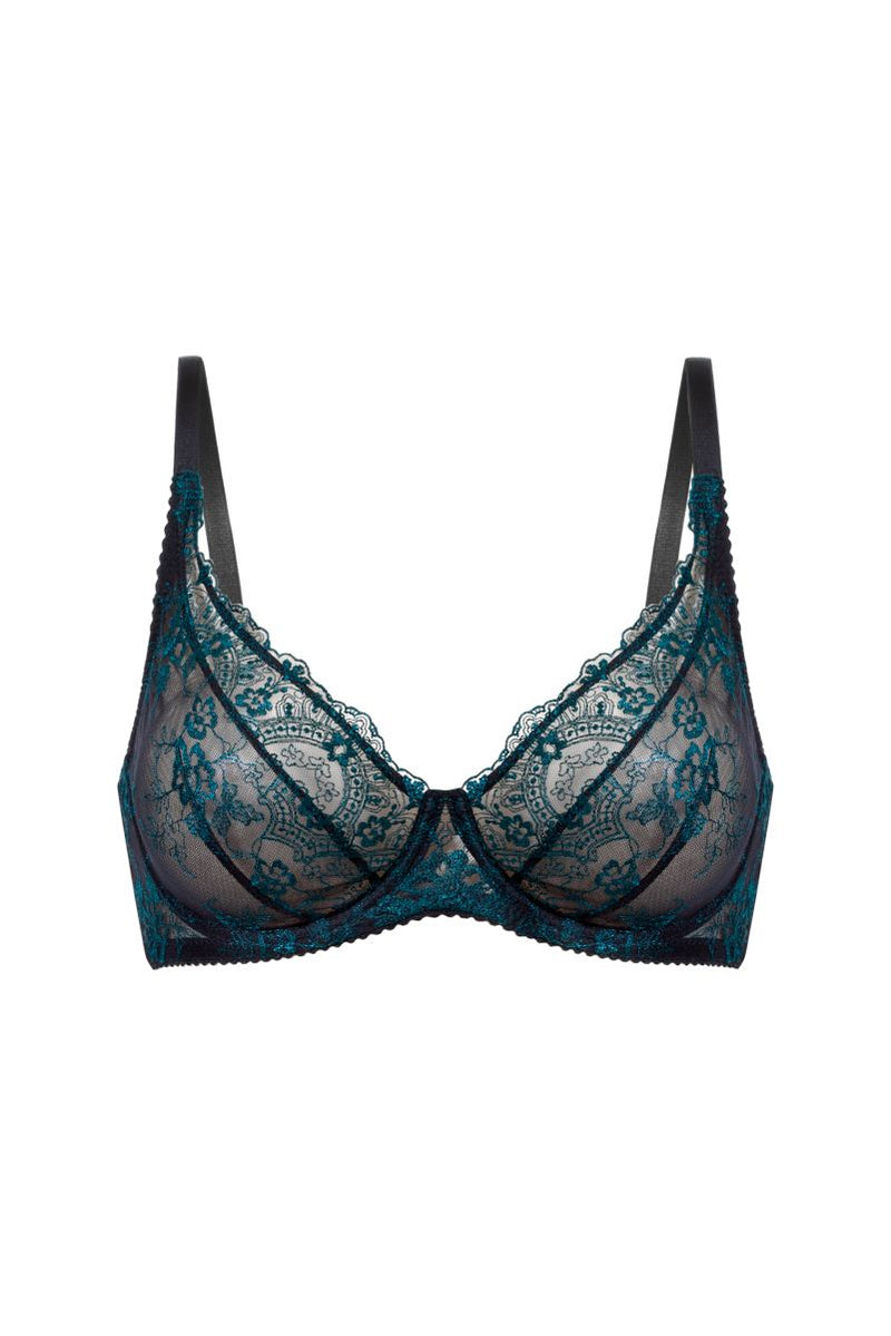 Koronkowy stanik Ellen Emerald