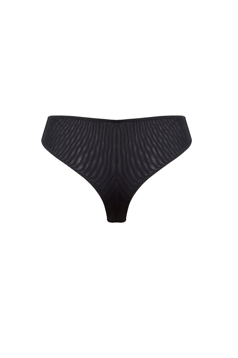 Czarne koronkowe figi Sara