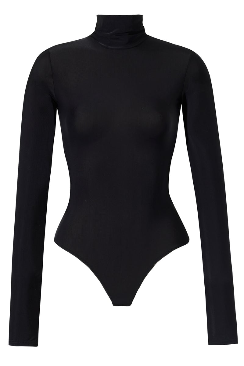 Sophie Black Roll-Neck Bodysuit